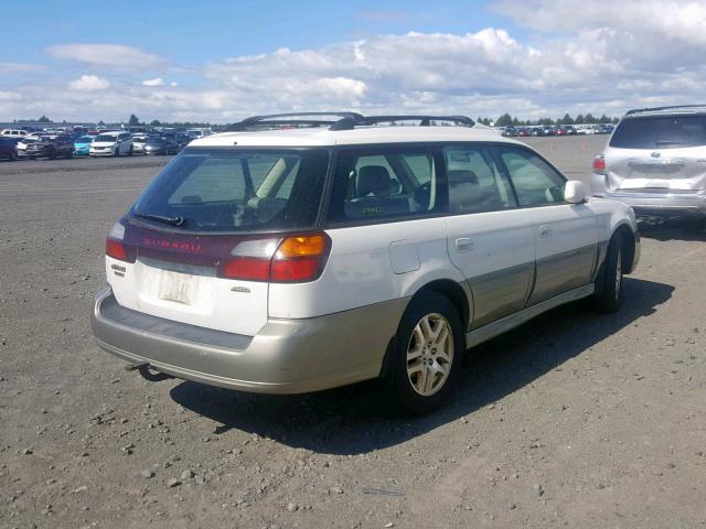 4S3BH686XY6657894 - 2000 SUBARU LEGACY OUT WHITE photo 4