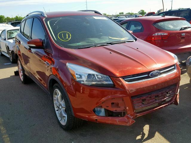 1FMCU9J91EUB30528 - 2014 FORD ESCAPE TIT ORANGE photo 1