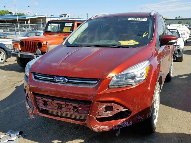 1FMCU9J91EUB30528 - 2014 FORD ESCAPE TIT ORANGE photo 2