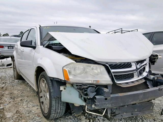 1B3BD4FB9BN606238 - 2011 DODGE AVENGER EX WHITE photo 1