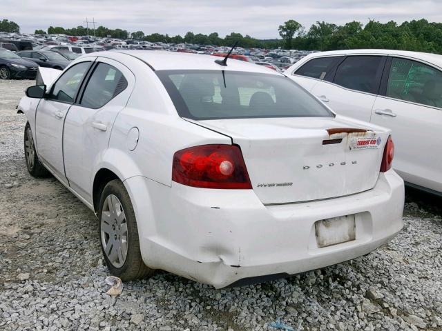 1B3BD4FB9BN606238 - 2011 DODGE AVENGER EX WHITE photo 3