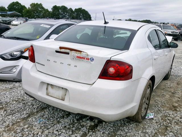 1B3BD4FB9BN606238 - 2011 DODGE AVENGER EX WHITE photo 4