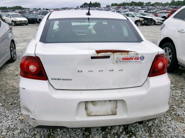 1B3BD4FB9BN606238 - 2011 DODGE AVENGER EX WHITE photo 9