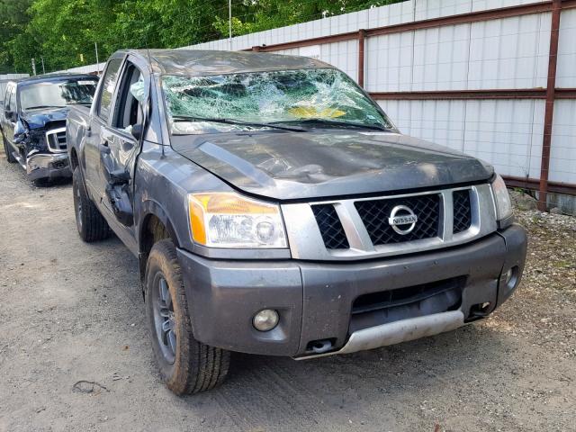 1N6BA0EC9EN504594 - 2014 NISSAN TITAN S GRAY photo 9