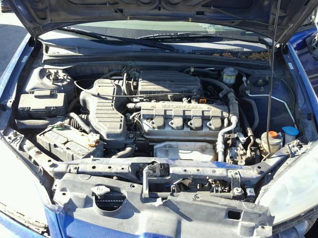 2HGES16335H585264 - 2005 HONDA CIVIC DX V BLUE photo 7