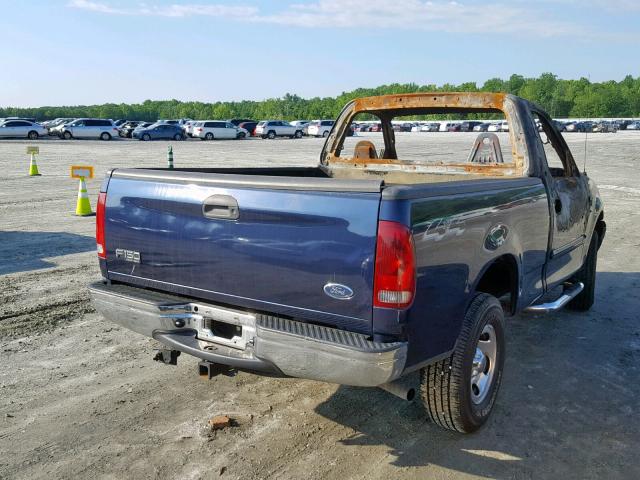 2FTRF18W74CA37923 - 2004 FORD F-150 HERI BLUE photo 4