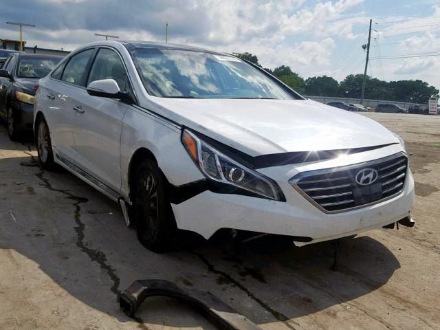 5NPE34AF1FH080492 - 2015 HYUNDAI SONATA SPO WHITE photo 1