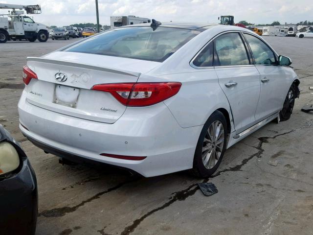 5NPE34AF1FH080492 - 2015 HYUNDAI SONATA SPO WHITE photo 4