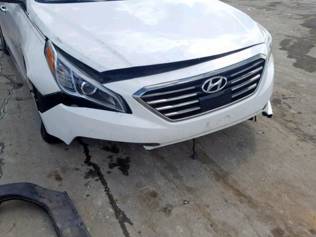 5NPE34AF1FH080492 - 2015 HYUNDAI SONATA SPO WHITE photo 9