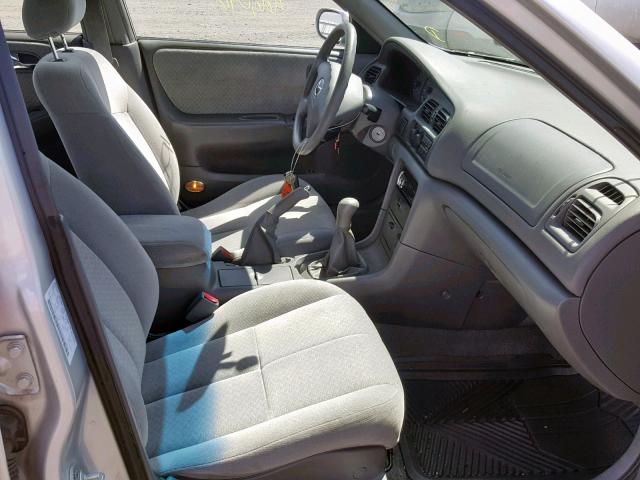 1YVGF22C3Y5150323 - 2000 MAZDA 626 ES SILVER photo 5