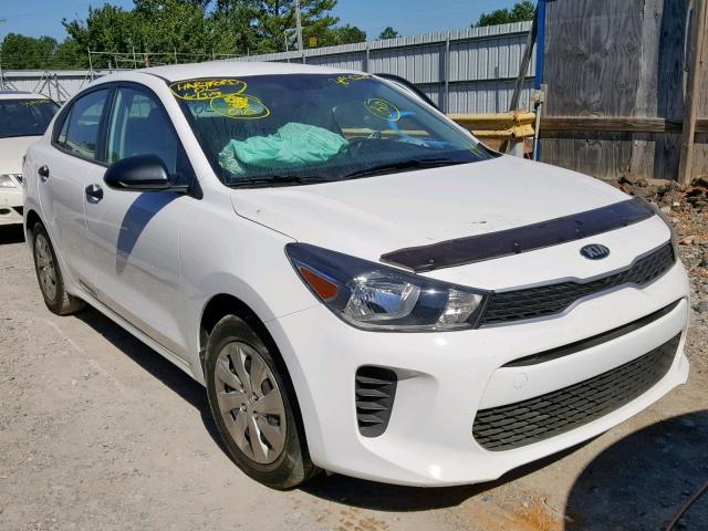 3KPA24AB0JE056342 - 2018 KIA RIO LX WHITE photo 1