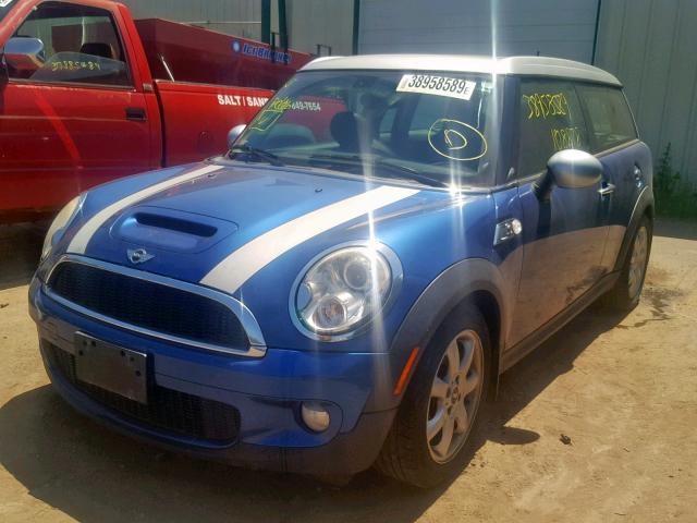 WMWMM33518TP88342 - 2008 MINI COOPER S C BLUE photo 2