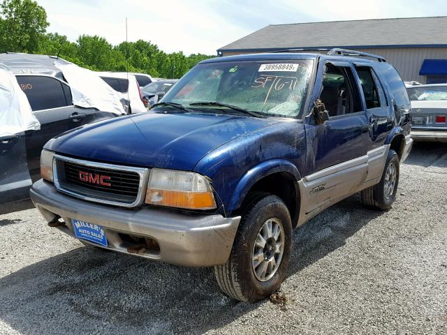 1GKDT13W0X2541079 - 1999 GMC JIMMY BLUE photo 2