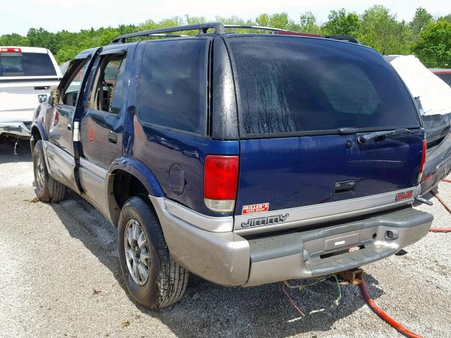 1GKDT13W0X2541079 - 1999 GMC JIMMY BLUE photo 3