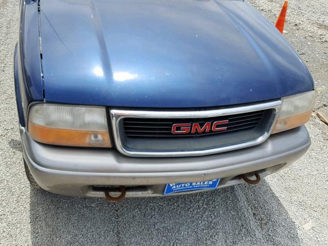 1GKDT13W0X2541079 - 1999 GMC JIMMY BLUE photo 7