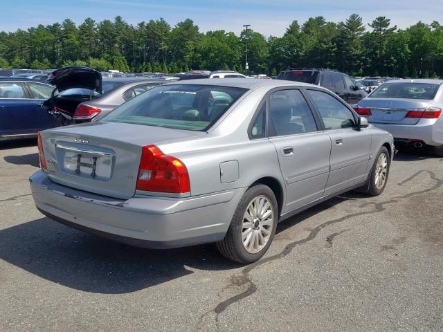 YV1TS91Z841340113 - 2004 VOLVO S80 T6 SILVER photo 4