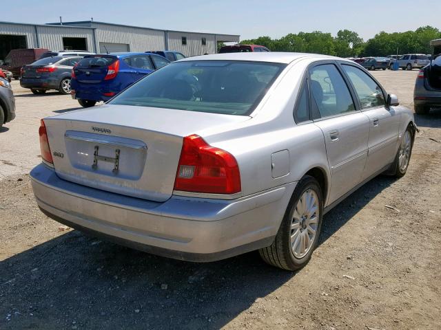 YV1TS92DX41352783 - 2004 VOLVO S80 SILVER photo 4