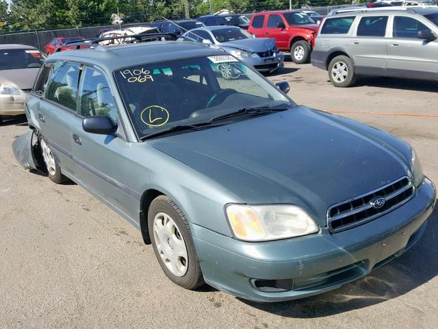 4S3BH6352Y7306437 - 2000 SUBARU LEGACY L GREEN photo 1