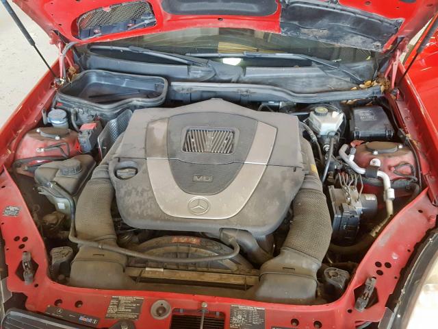 WDBWK54F76F108183 - 2006 MERCEDES-BENZ SLK 280 RED photo 7