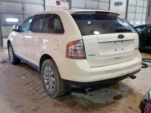 2FMDK39CX8BB15026 - 2008 FORD EDGE LIMIT WHITE photo 3