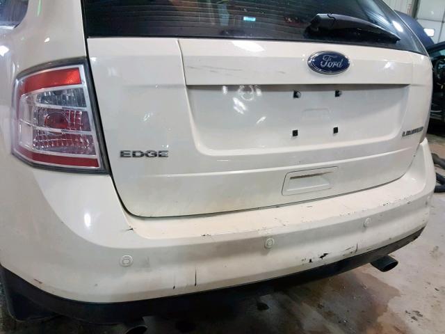 2FMDK39CX8BB15026 - 2008 FORD EDGE LIMIT WHITE photo 9