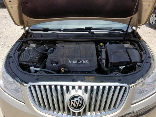 1G4GC5EG2AF220257 - 2010 BUICK LACROSSE C TAN photo 7