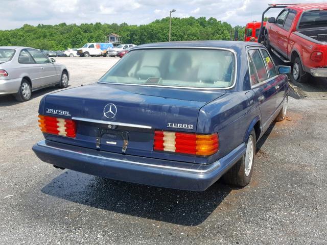 WDBCB35E9MA592932 - 1991 MERCEDES-BENZ 350 SDL BLUE photo 4