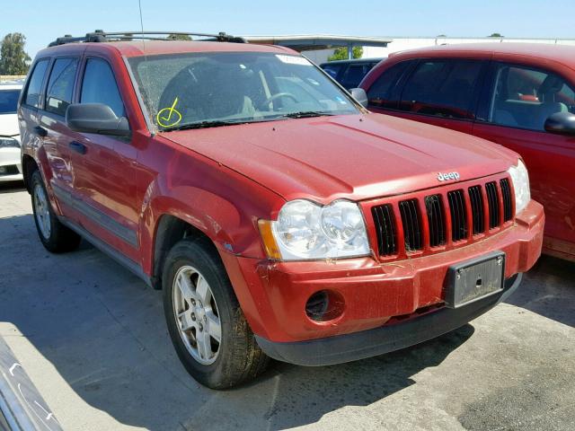 1J4GS48K95C681717 - 2005 JEEP GRAND CHER RED photo 1