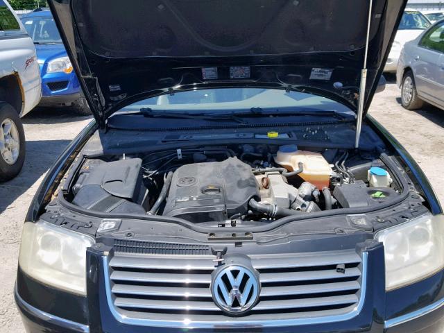 WVWPD63B94E164214 - 2004 VOLKSWAGEN PASSAT GLS BLACK photo 7