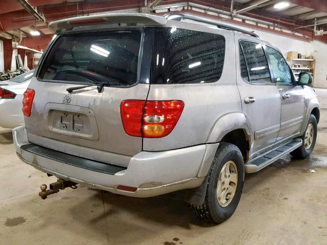 5TDBT48A92S120206 - 2002 TOYOTA SEQUOIA LI GRAY photo 4