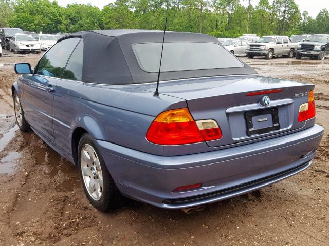 WBABR3345YEA82028 - 2000 BMW 323 CI BLUE photo 3