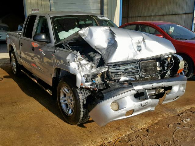 1D7HL38K64S663624 - 2004 DODGE DAKOTA QUA SILVER photo 1