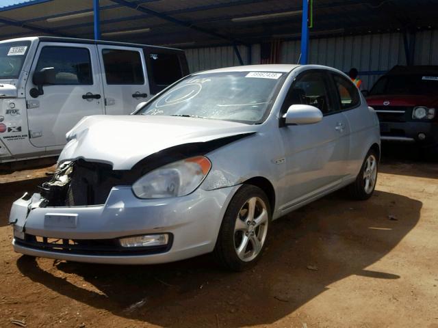 KMHCN36C39U124962 - 2009 HYUNDAI ACCENT SE SILVER photo 2