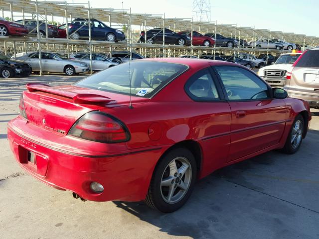 1G2NW12E34M649975 - 2004 PONTIAC GRAND AM G RED photo 4