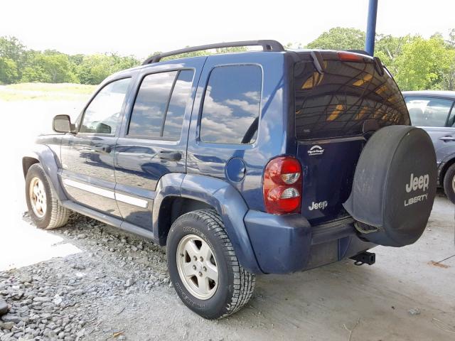 1J4GK48K36W254632 - 2006 JEEP LIBERTY SP BLUE photo 3