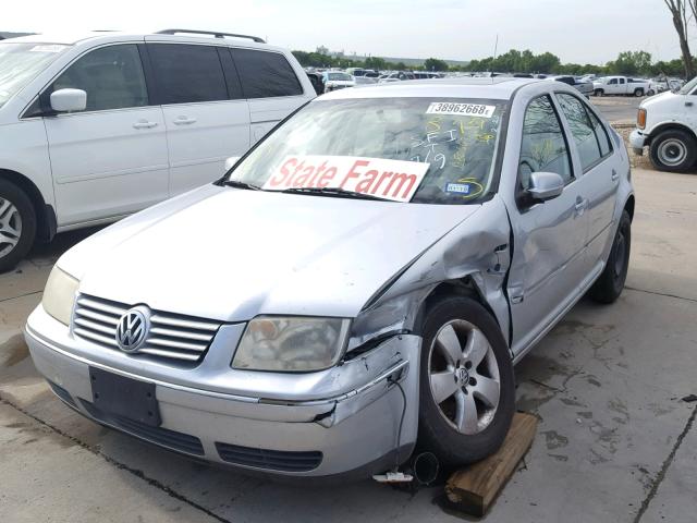 3VWSK69M64M029921 - 2004 VOLKSWAGEN JETTA GLS SILVER photo 2