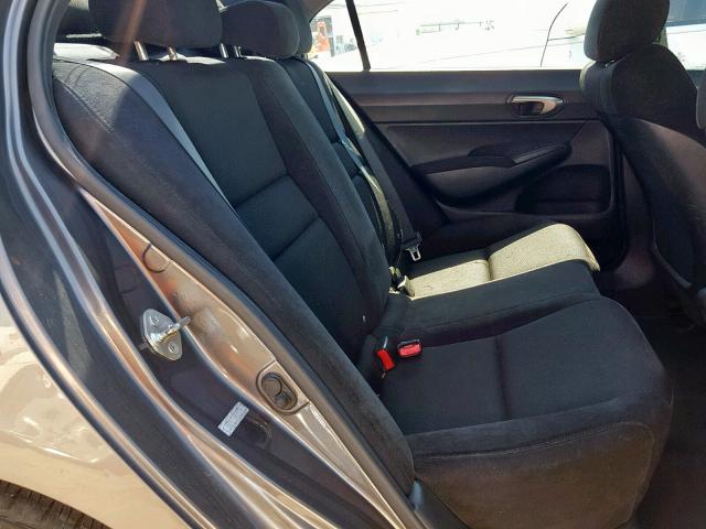 19XFA1F67BE029742 - 2011 HONDA CIVIC LX-S Մոխրագույն լուսանկար 6