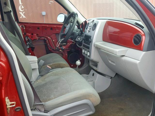 3A4FY48B07T509996 - 2007 CHRYSLER PT CRUISER RED photo 5