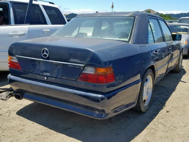 WDBEA30D3MB350805 - 1991 MERCEDES-BENZ 300 E BLUE photo 4