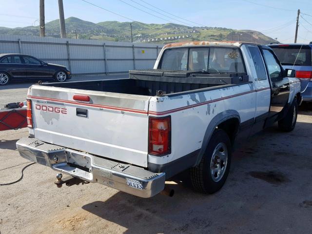 1B7GL23X8SS172018 - 1995 DODGE DAKOTA WHITE photo 4