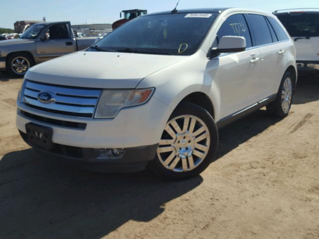 2FMDK39C68BB45012 - 2008 FORD EDGE LIMIT WHITE photo 2