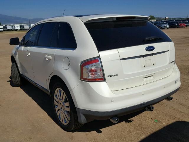 2FMDK39C68BB45012 - 2008 FORD EDGE LIMIT WHITE photo 3