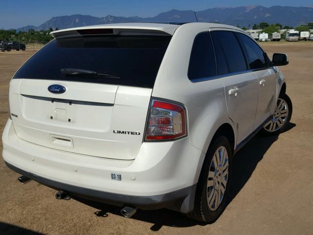 2FMDK39C68BB45012 - 2008 FORD EDGE LIMIT WHITE photo 4