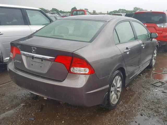 19XFA1F91AE000231 - 2010 HONDA CIVIC EXL GRAY photo 4