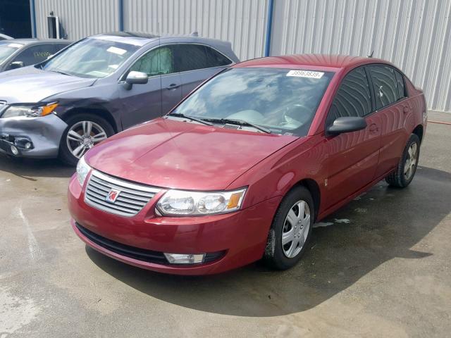1G8AL55F47Z148979 - 2007 SATURN ION LEVEL RED photo 2
