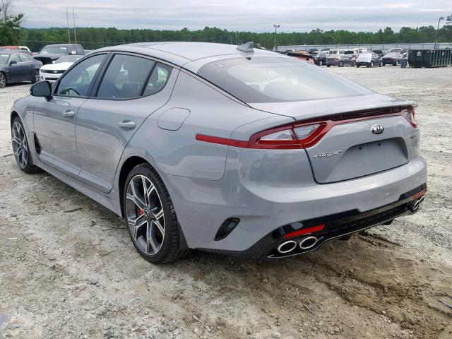 KNAE45LC5K6056462 - 2019 KIA STINGER GT SILVER photo 3