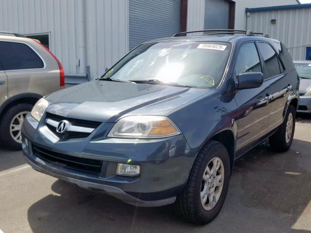 2HNYD18656H508999 - 2006 ACURA MDX TOURIN BLUE photo 2