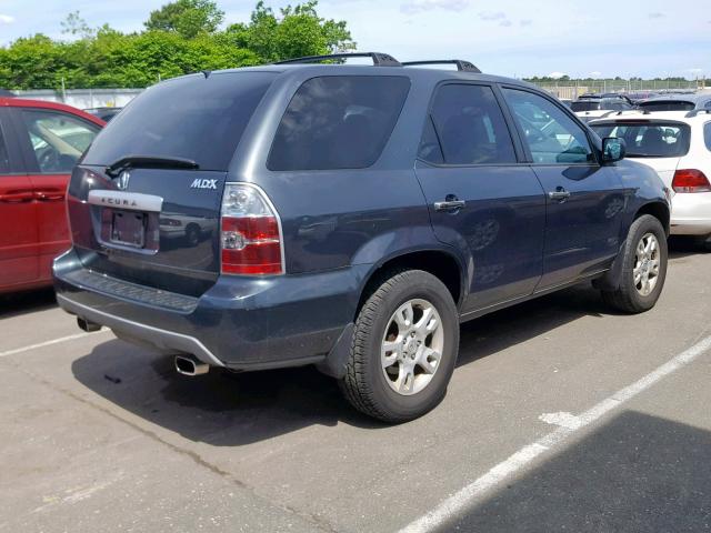 2HNYD18656H508999 - 2006 ACURA MDX TOURIN BLUE photo 4