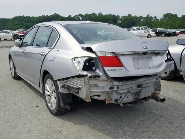 1HGCR2F81EA244805 - 2014 HONDA ACCORD EXL SILVER photo 3