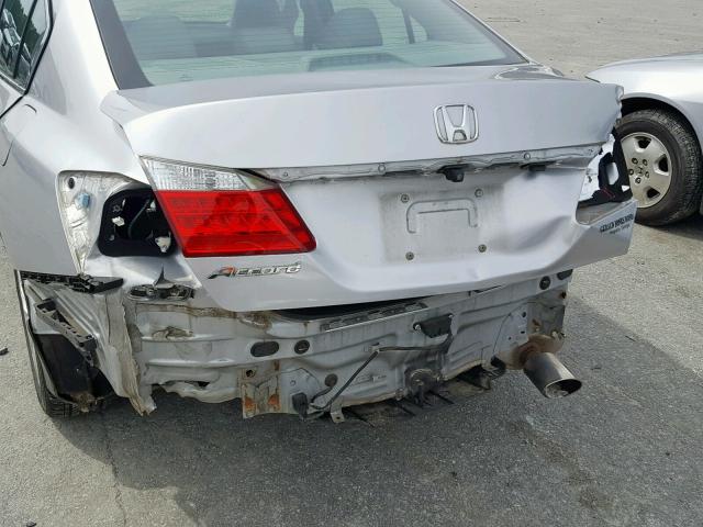 1HGCR2F81EA244805 - 2014 HONDA ACCORD EXL SILVER photo 9